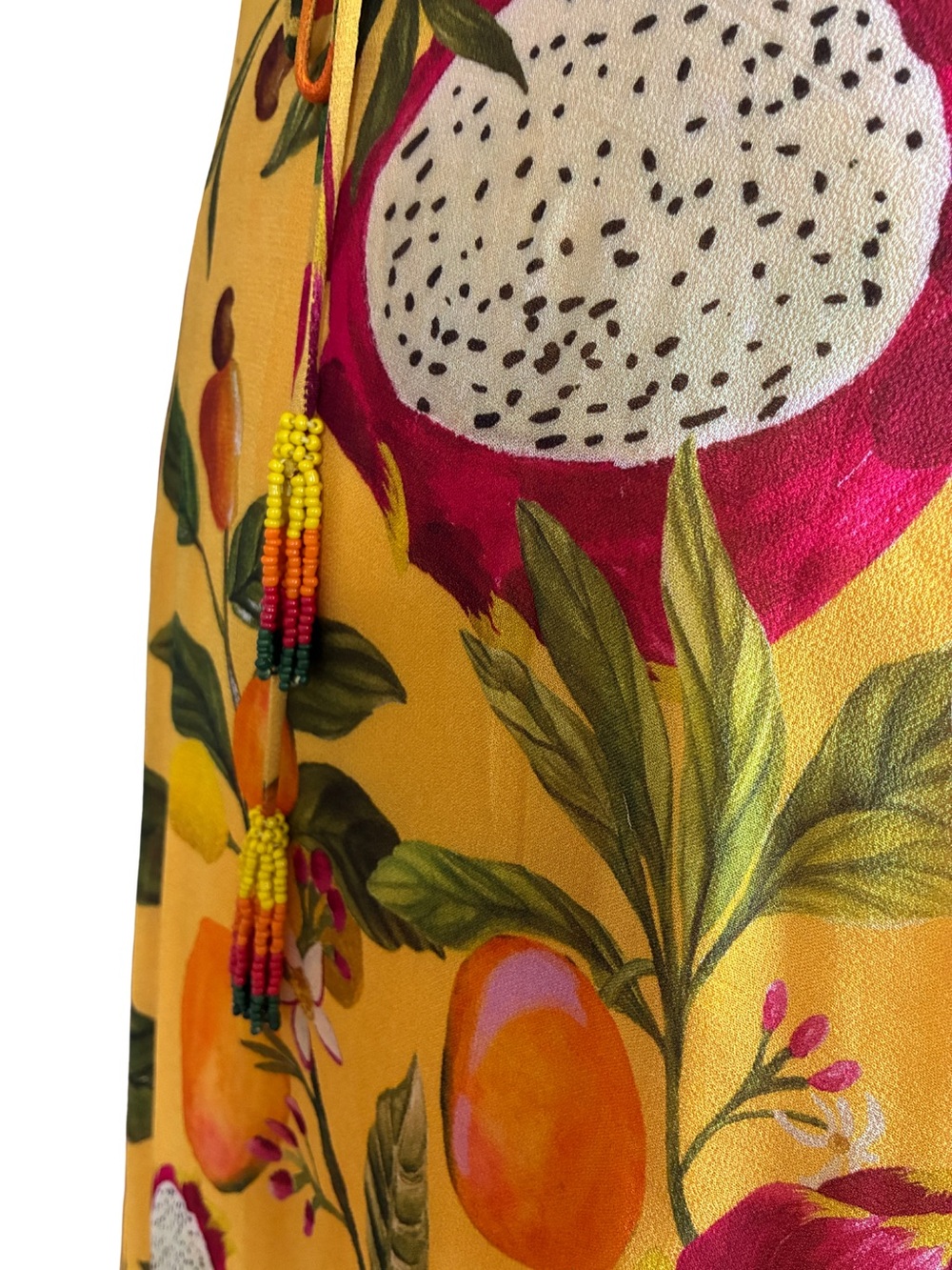 FARM Rio Yellow Tropical Fruit-Print Maxi Dress - Picture 4 of 4